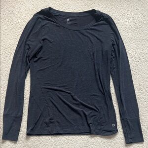 GAP Women's Charcoal Long Sleeve Tee